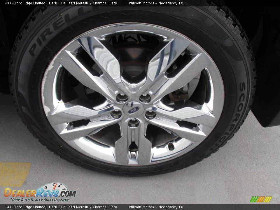 2012 Ford Edge Limited Dark Blue Pearl Metallic / Charcoal Black Photo #19