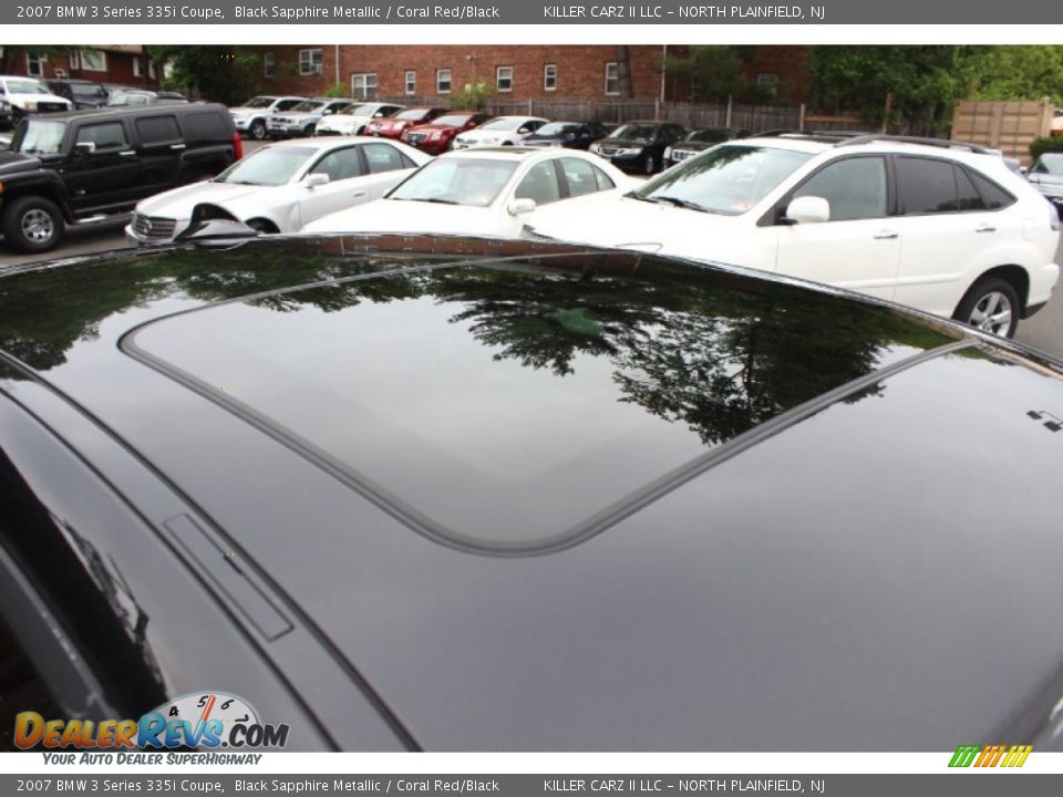 2007 BMW 3 Series 335i Coupe Black Sapphire Metallic / Coral Red/Black Photo #26