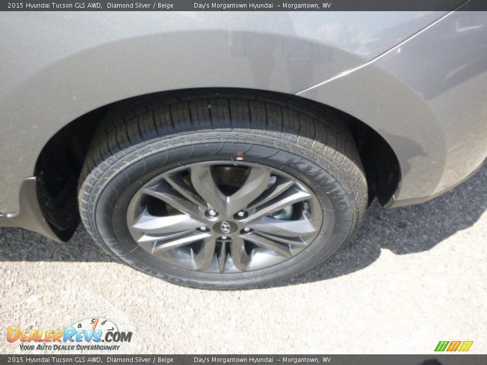 2015 Hyundai Tucson GLS AWD Diamond Silver / Beige Photo #9
