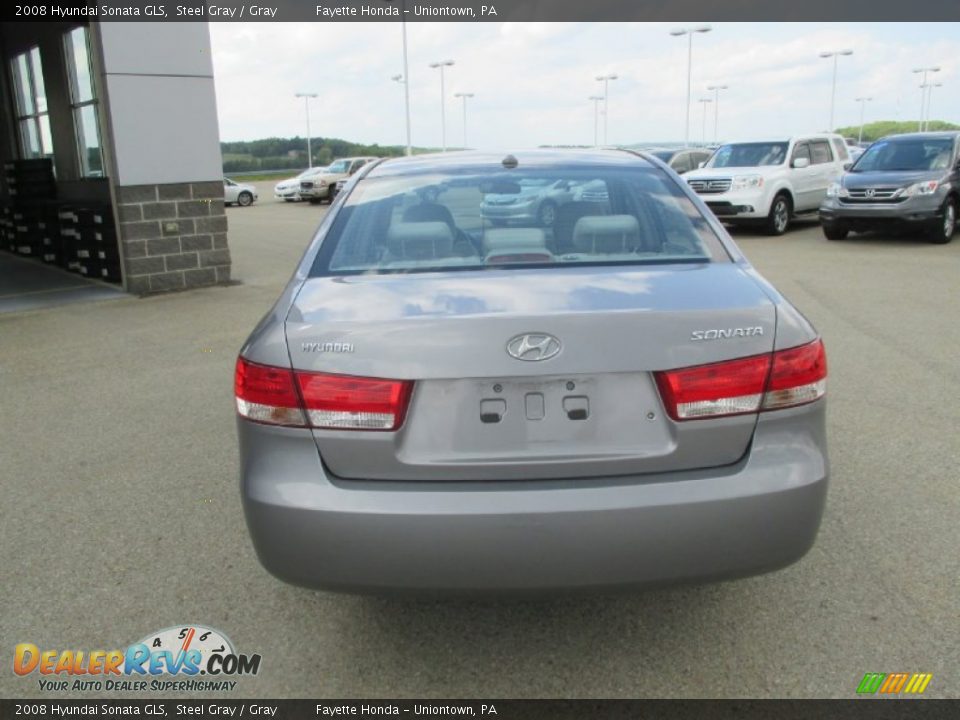 2008 Hyundai Sonata GLS Steel Gray / Gray Photo #3