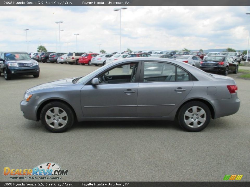 2008 Hyundai Sonata GLS Steel Gray / Gray Photo #4