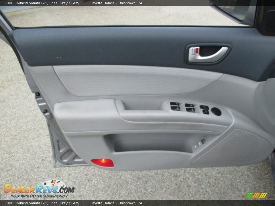 2008 Hyundai Sonata GLS Steel Gray / Gray Photo #6