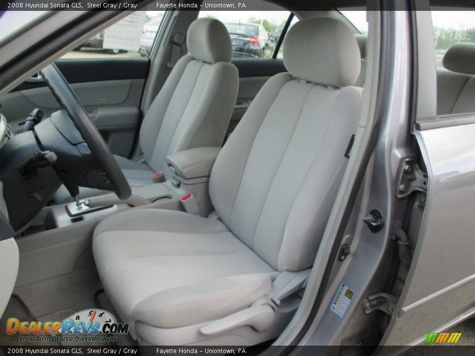 2008 Hyundai Sonata GLS Steel Gray / Gray Photo #7