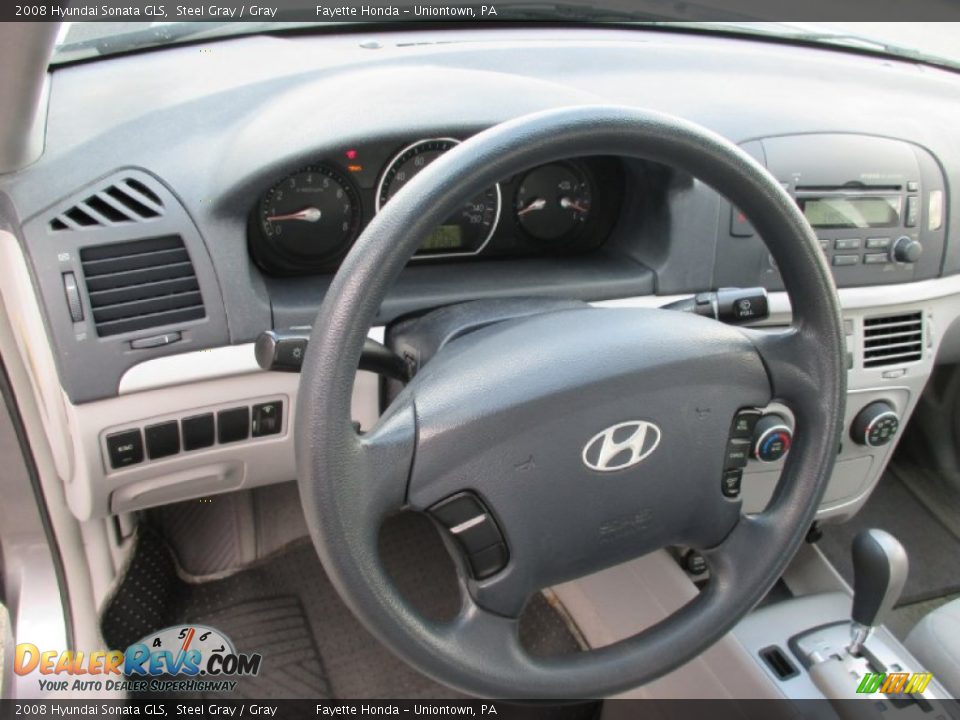 2008 Hyundai Sonata GLS Steel Gray / Gray Photo #10