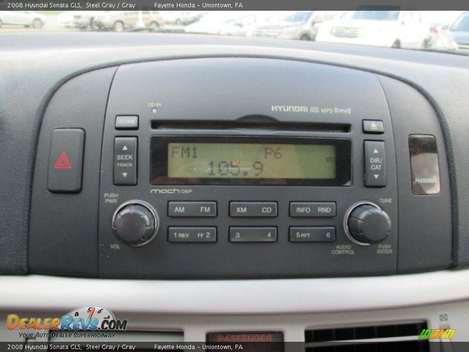 2008 Hyundai Sonata GLS Steel Gray / Gray Photo #12