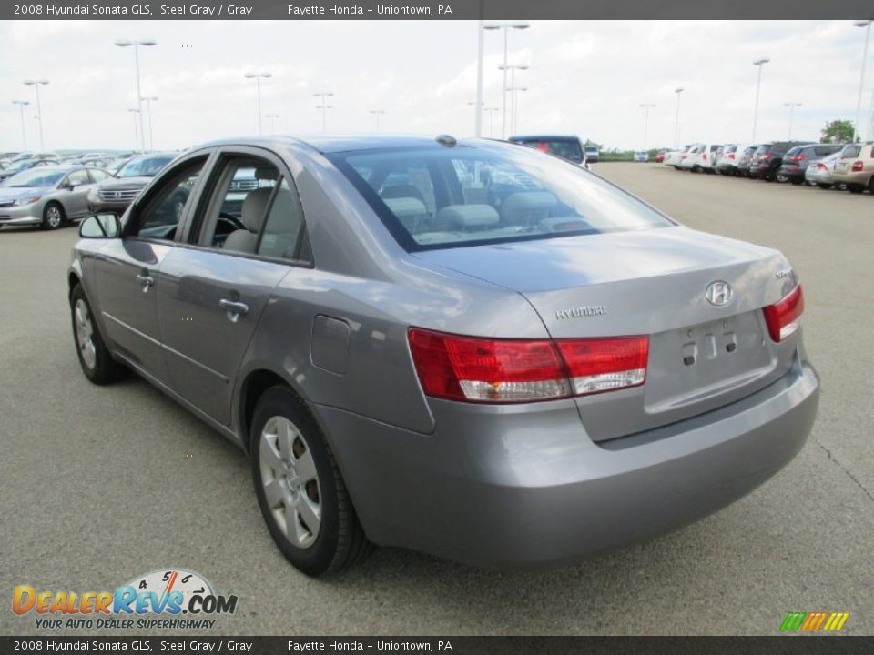 2008 Hyundai Sonata GLS Steel Gray / Gray Photo #16