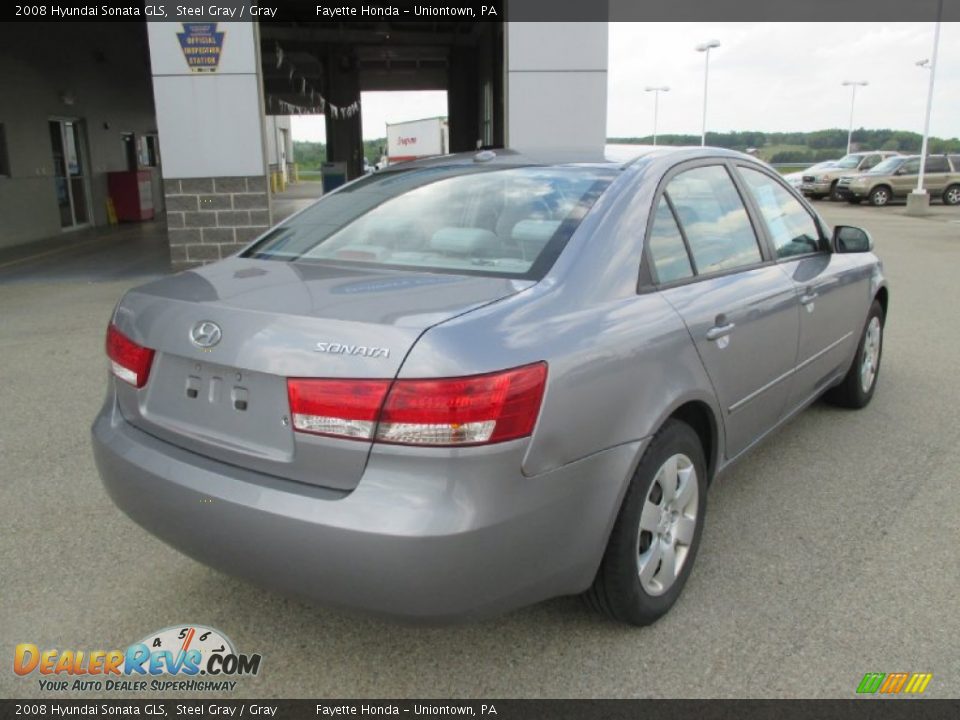 2008 Hyundai Sonata GLS Steel Gray / Gray Photo #17