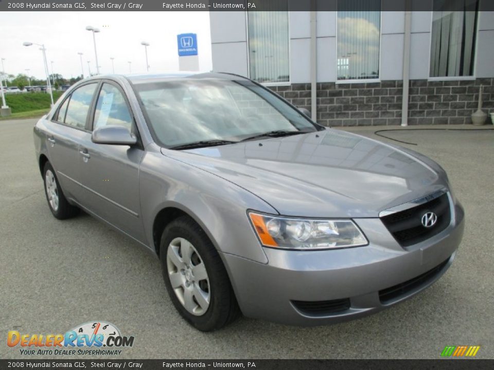 2008 Hyundai Sonata GLS Steel Gray / Gray Photo #18