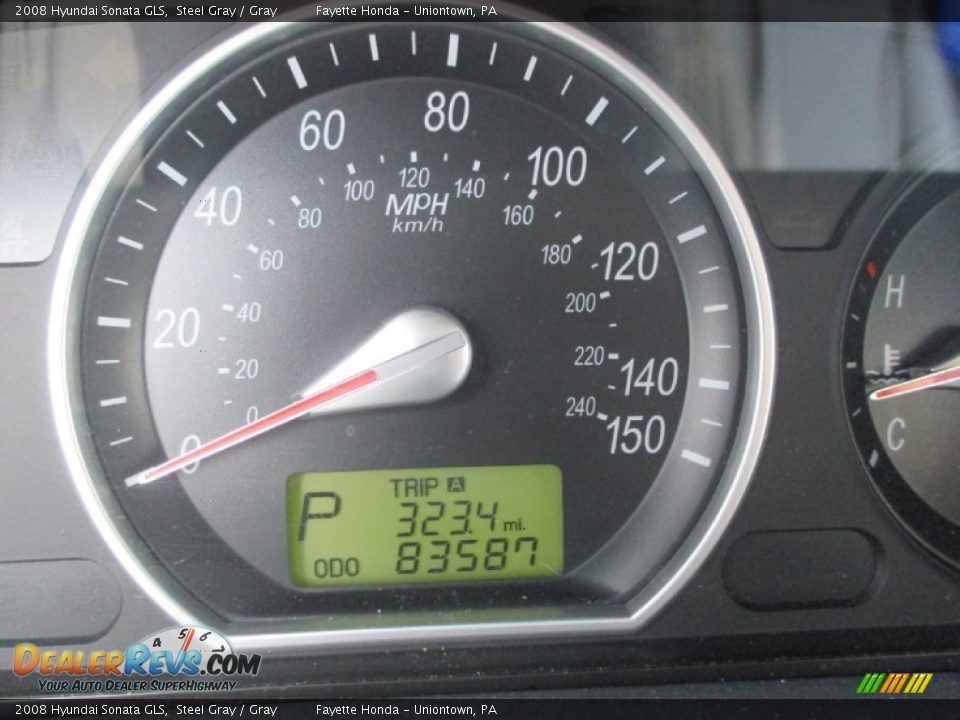 2008 Hyundai Sonata GLS Steel Gray / Gray Photo #20