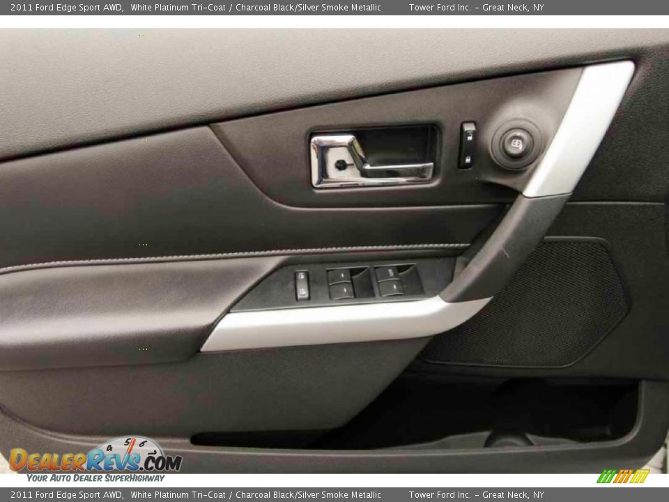 2011 Ford Edge Sport AWD White Platinum Tri-Coat / Charcoal Black/Silver Smoke Metallic Photo #13