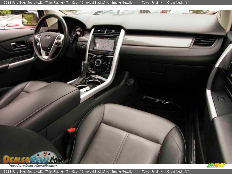 2011 Ford Edge Sport AWD White Platinum Tri-Coat / Charcoal Black/Silver Smoke Metallic Photo #18