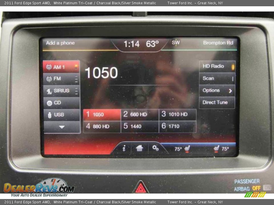 2011 Ford Edge Sport AWD White Platinum Tri-Coat / Charcoal Black/Silver Smoke Metallic Photo #26