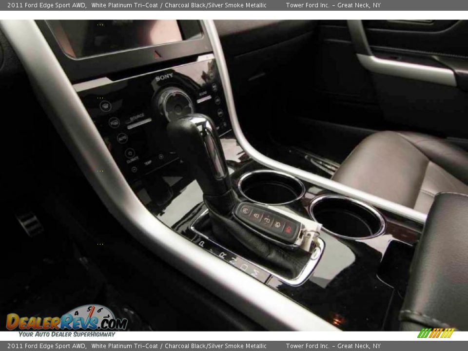 2011 Ford Edge Sport AWD White Platinum Tri-Coat / Charcoal Black/Silver Smoke Metallic Photo #27