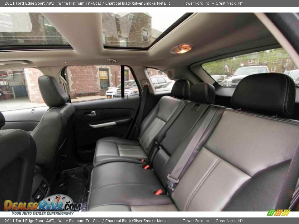 2011 Ford Edge Sport AWD White Platinum Tri-Coat / Charcoal Black/Silver Smoke Metallic Photo #29