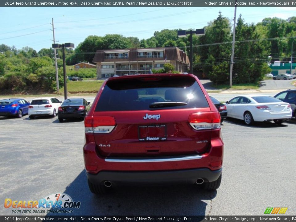 2014 Jeep Grand Cherokee Limited 4x4 Deep Cherry Red Crystal Pearl / New Zealand Black/Light Frost Photo #4