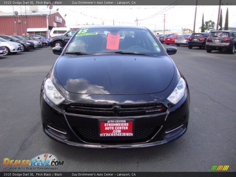 2015 Dodge Dart SE Pitch Black / Black Photo #2