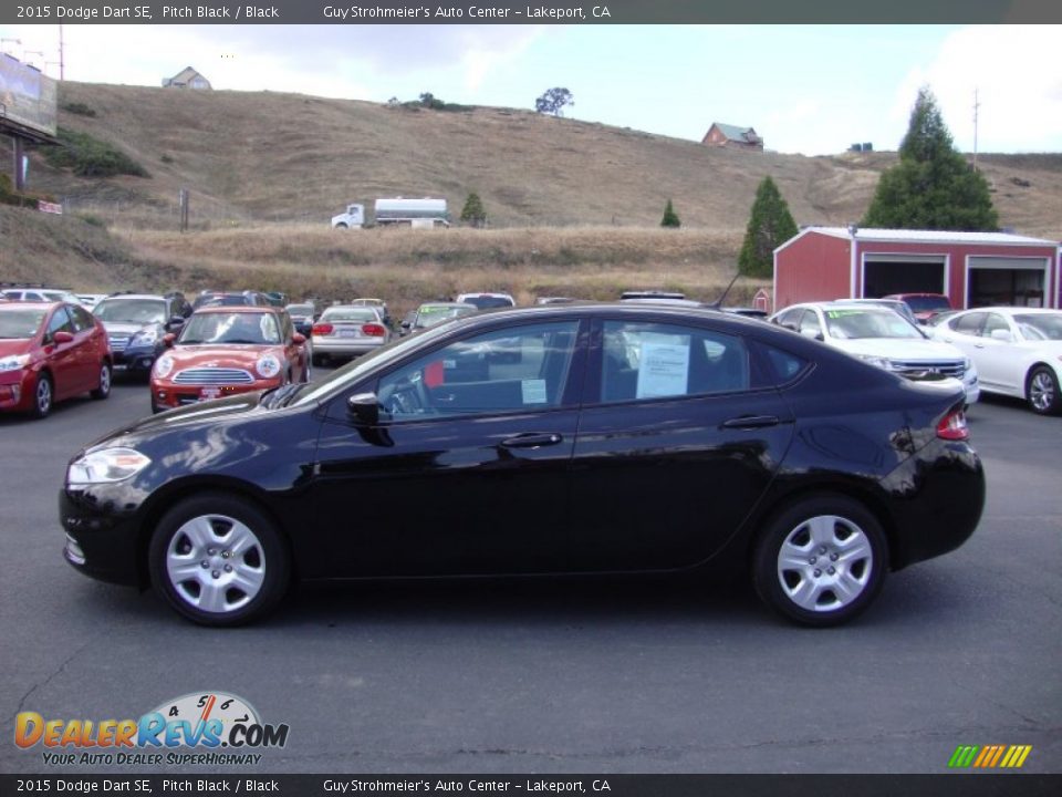 2015 Dodge Dart SE Pitch Black / Black Photo #4