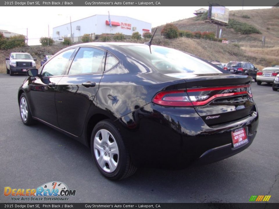 2015 Dodge Dart SE Pitch Black / Black Photo #5