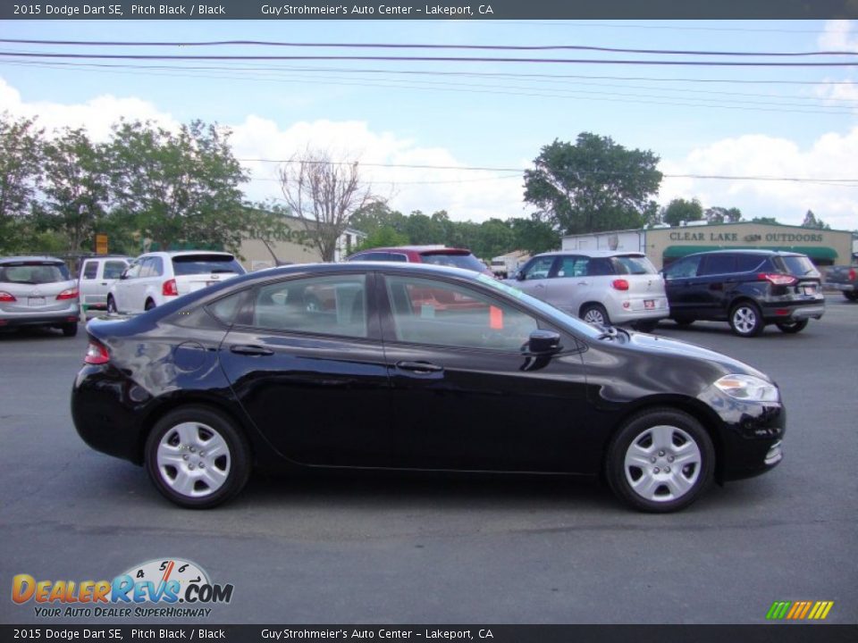 2015 Dodge Dart SE Pitch Black / Black Photo #8