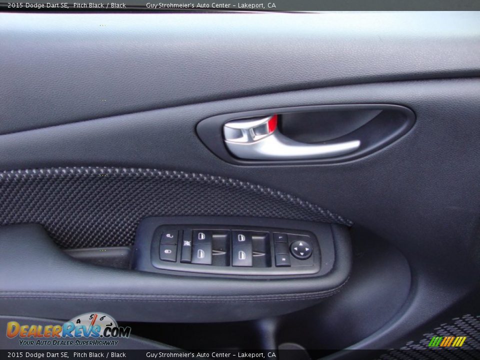 2015 Dodge Dart SE Pitch Black / Black Photo #10