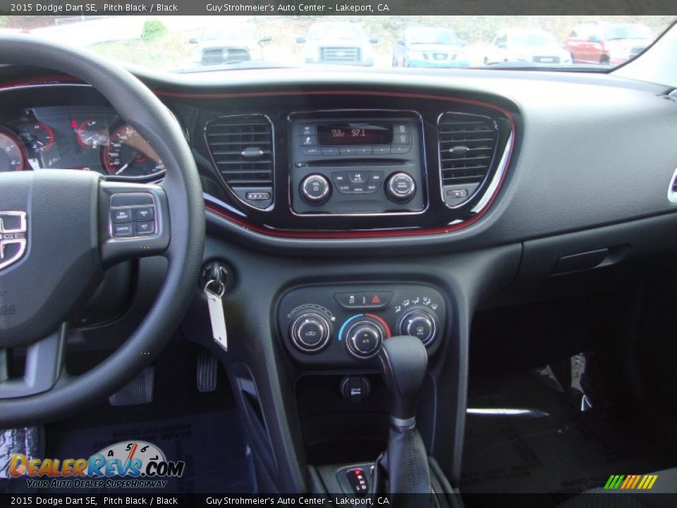 2015 Dodge Dart SE Pitch Black / Black Photo #14