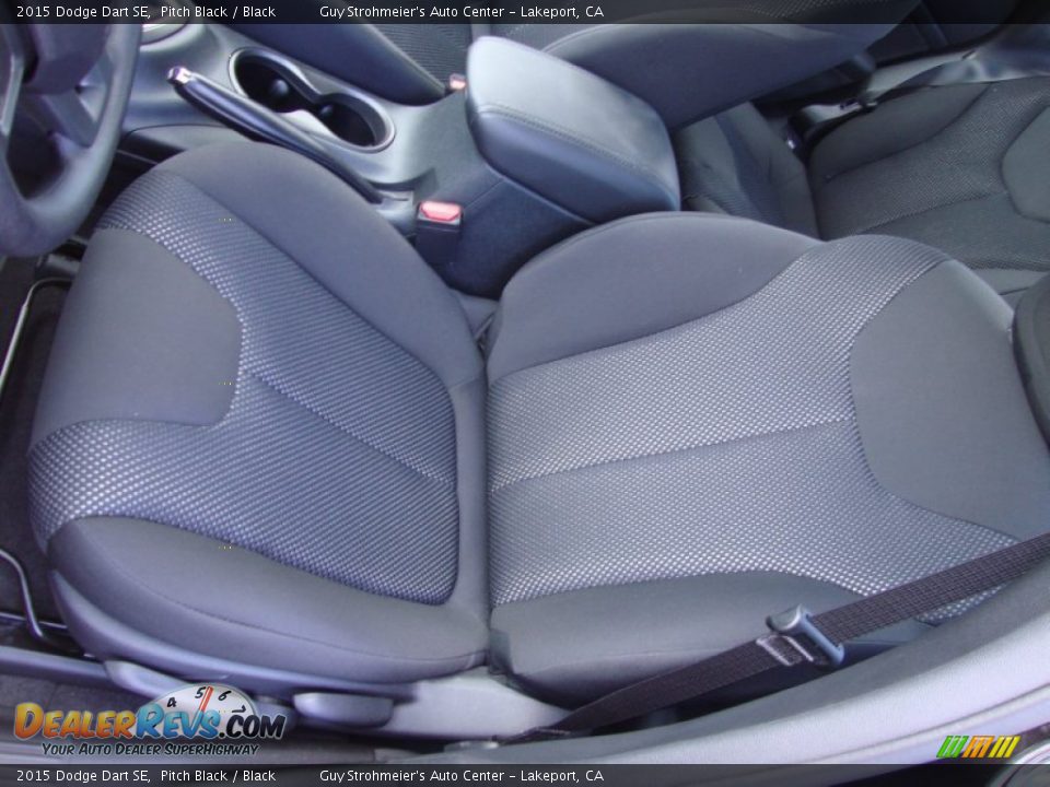 2015 Dodge Dart SE Pitch Black / Black Photo #19