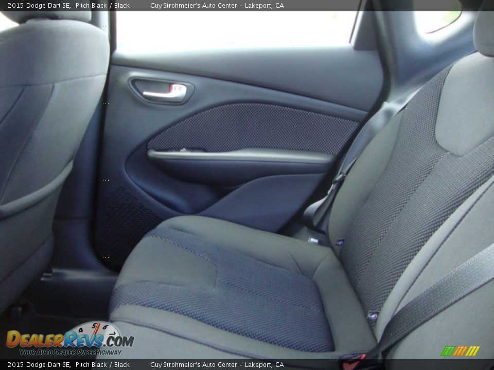 2015 Dodge Dart SE Pitch Black / Black Photo #21