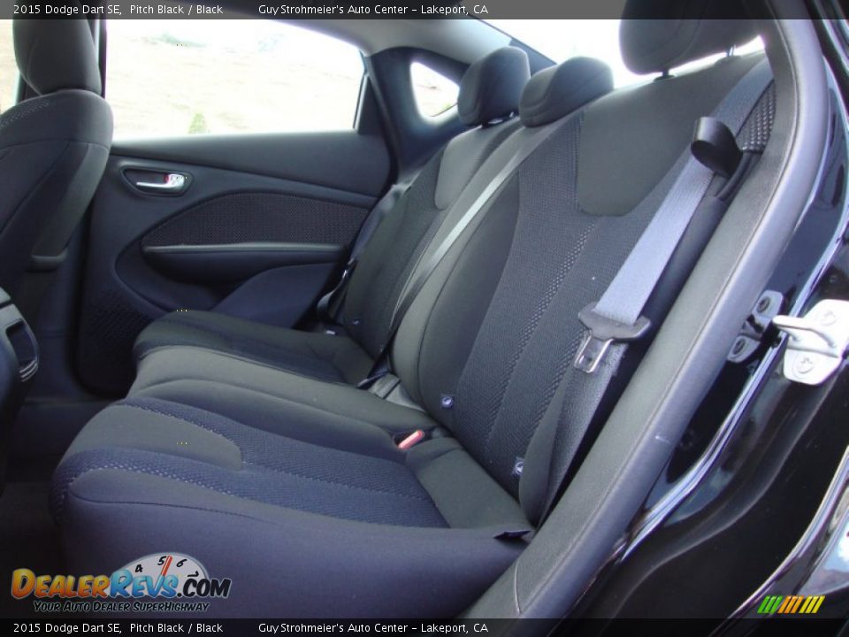 2015 Dodge Dart SE Pitch Black / Black Photo #22