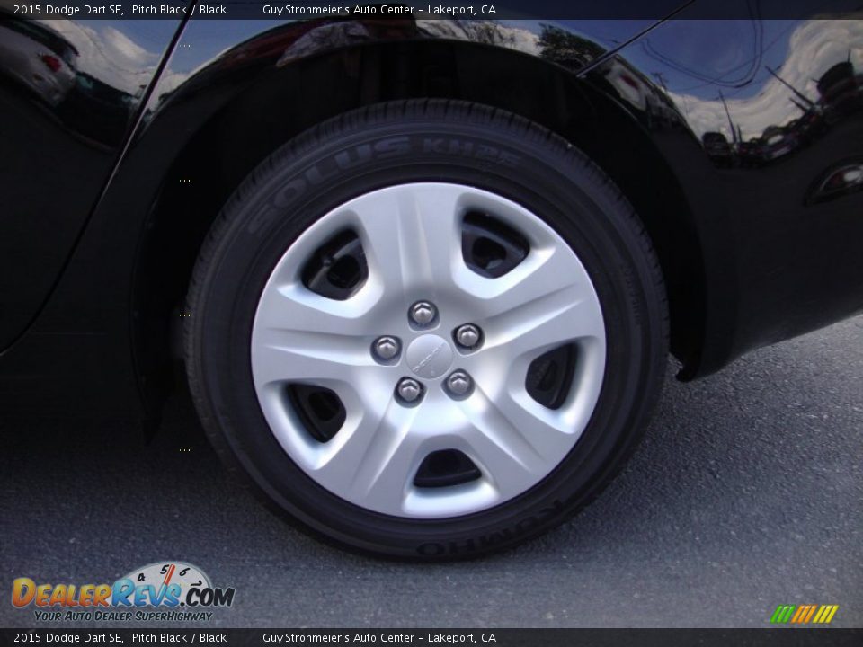 2015 Dodge Dart SE Pitch Black / Black Photo #25