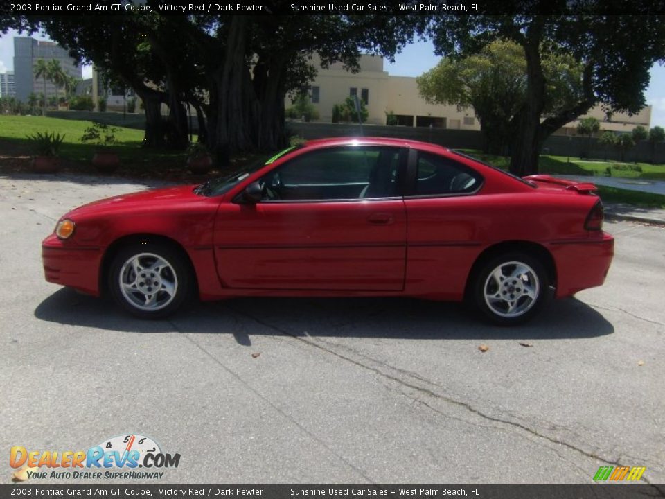 2003 Pontiac Grand Am GT Coupe Victory Red / Dark Pewter Photo #2