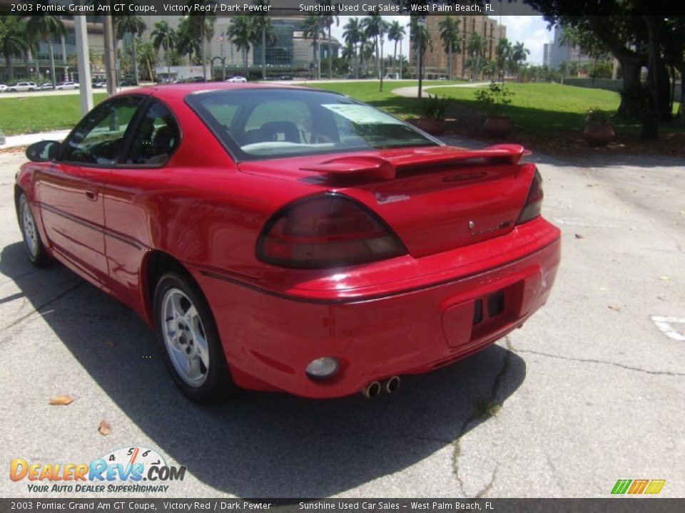2003 Pontiac Grand Am GT Coupe Victory Red / Dark Pewter Photo #3