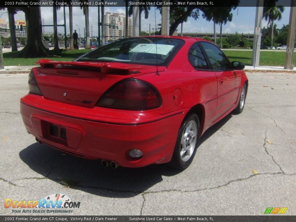 2003 Pontiac Grand Am GT Coupe Victory Red / Dark Pewter Photo #4