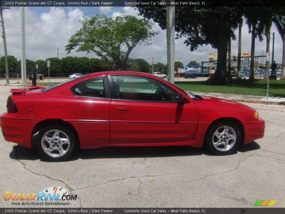 2003 Pontiac Grand Am GT Coupe Victory Red / Dark Pewter Photo #5