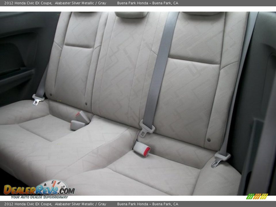2012 Honda Civic EX Coupe Alabaster Silver Metallic / Gray Photo #4
