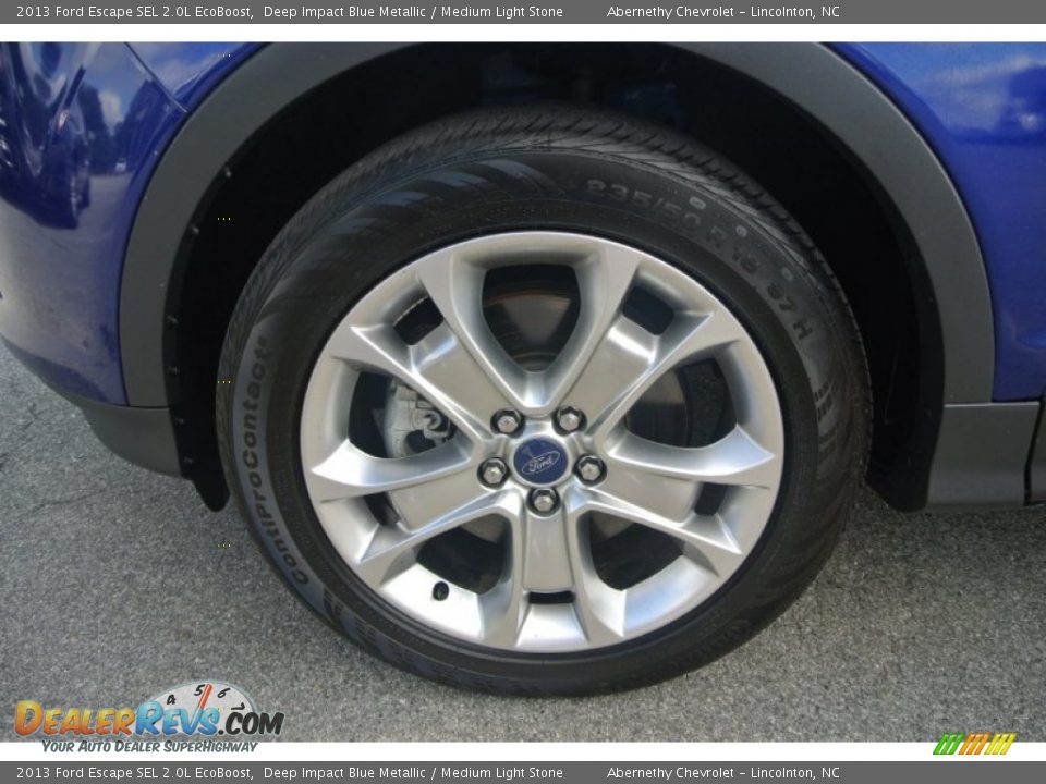 2013 Ford Escape SEL 2.0L EcoBoost Deep Impact Blue Metallic / Medium Light Stone Photo #25