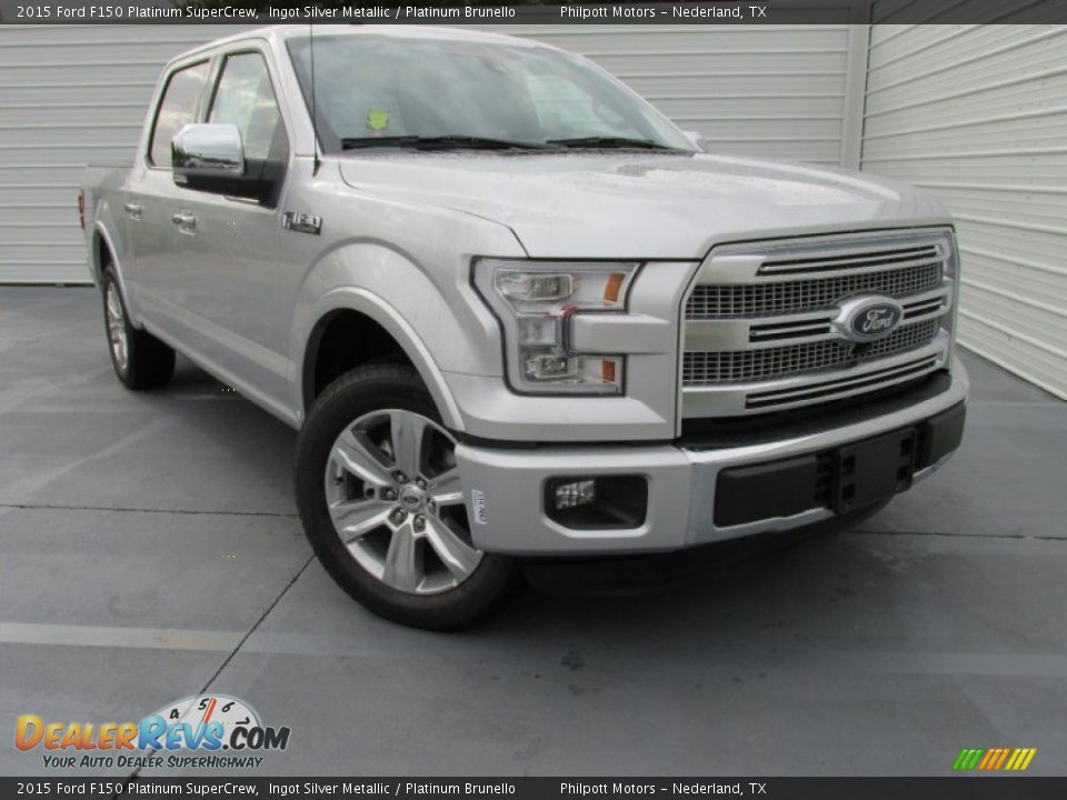 Front 3/4 View of 2015 Ford F150 Platinum SuperCrew Photo #2