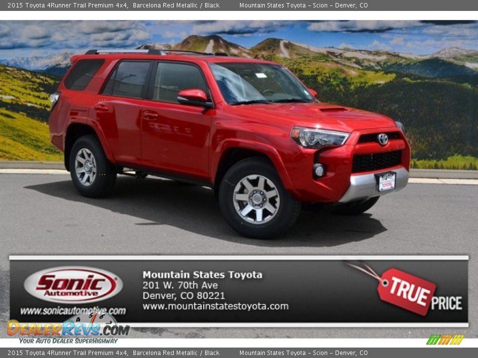 2015 Toyota 4Runner Trail Premium 4x4 Barcelona Red Metallic / Black Photo #1