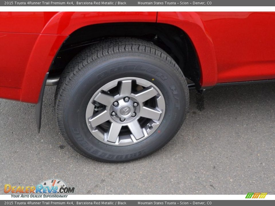 2015 Toyota 4Runner Trail Premium 4x4 Barcelona Red Metallic / Black Photo #9