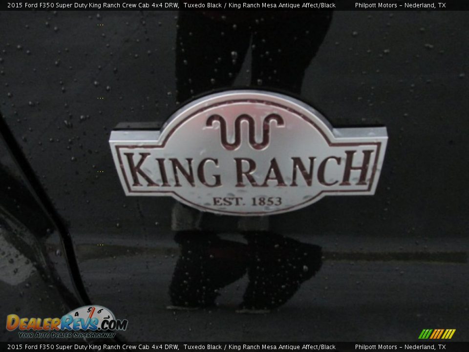 2015 Ford F350 Super Duty King Ranch Crew Cab 4x4 DRW Tuxedo Black / King Ranch Mesa Antique Affect/Black Photo #15