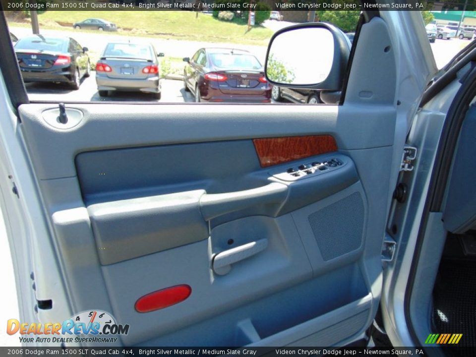 2006 Dodge Ram 1500 SLT Quad Cab 4x4 Bright Silver Metallic / Medium Slate Gray Photo #15