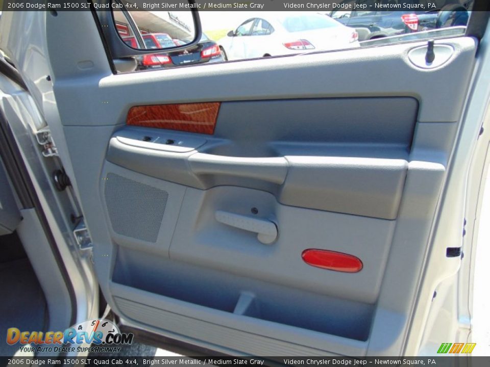 2006 Dodge Ram 1500 SLT Quad Cab 4x4 Bright Silver Metallic / Medium Slate Gray Photo #19