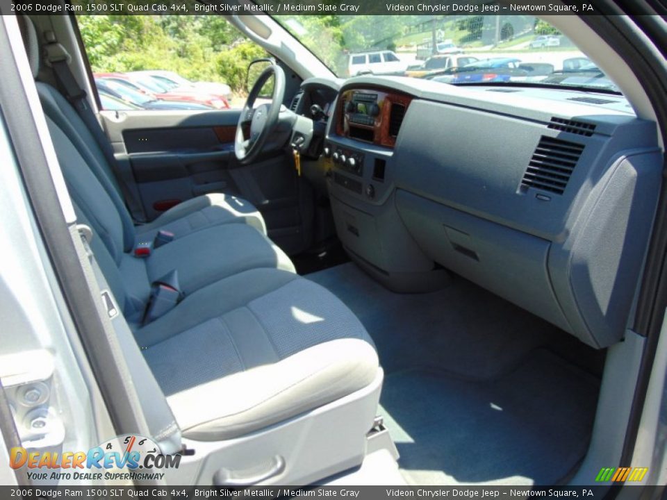 2006 Dodge Ram 1500 SLT Quad Cab 4x4 Bright Silver Metallic / Medium Slate Gray Photo #20