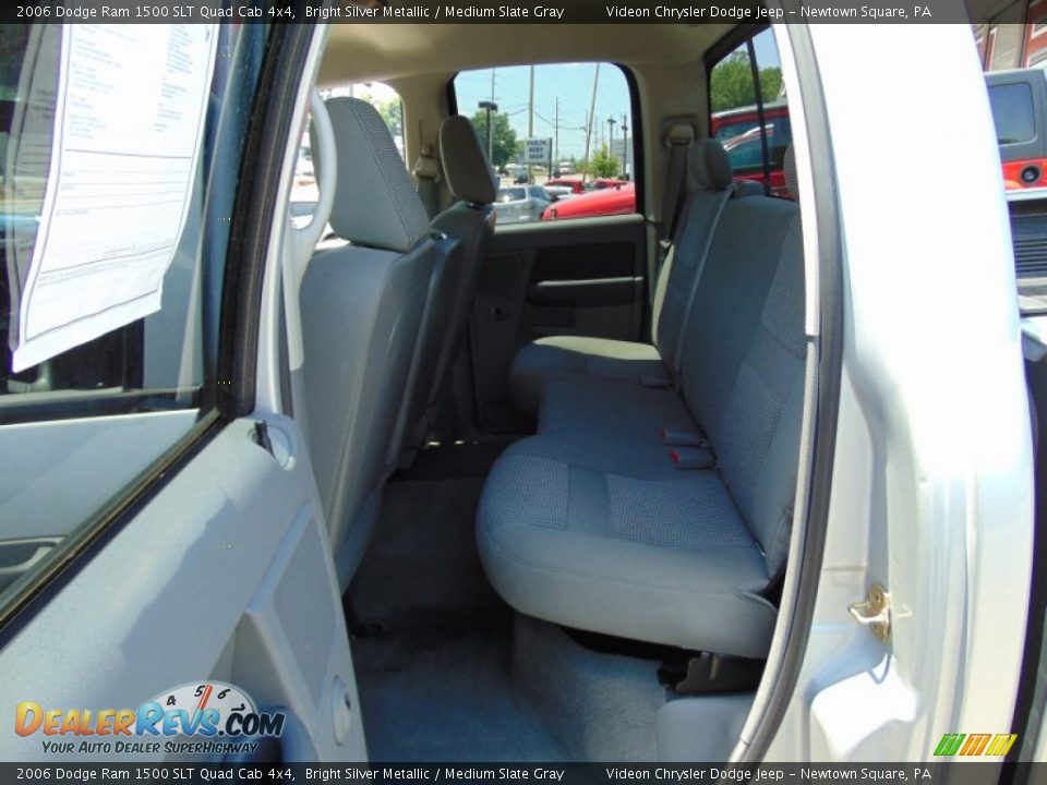 2006 Dodge Ram 1500 SLT Quad Cab 4x4 Bright Silver Metallic / Medium Slate Gray Photo #22