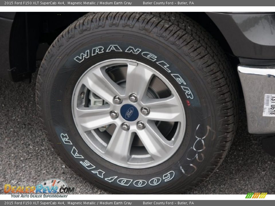 2015 Ford F150 XLT SuperCab 4x4 Magnetic Metallic / Medium Earth Gray Photo #4