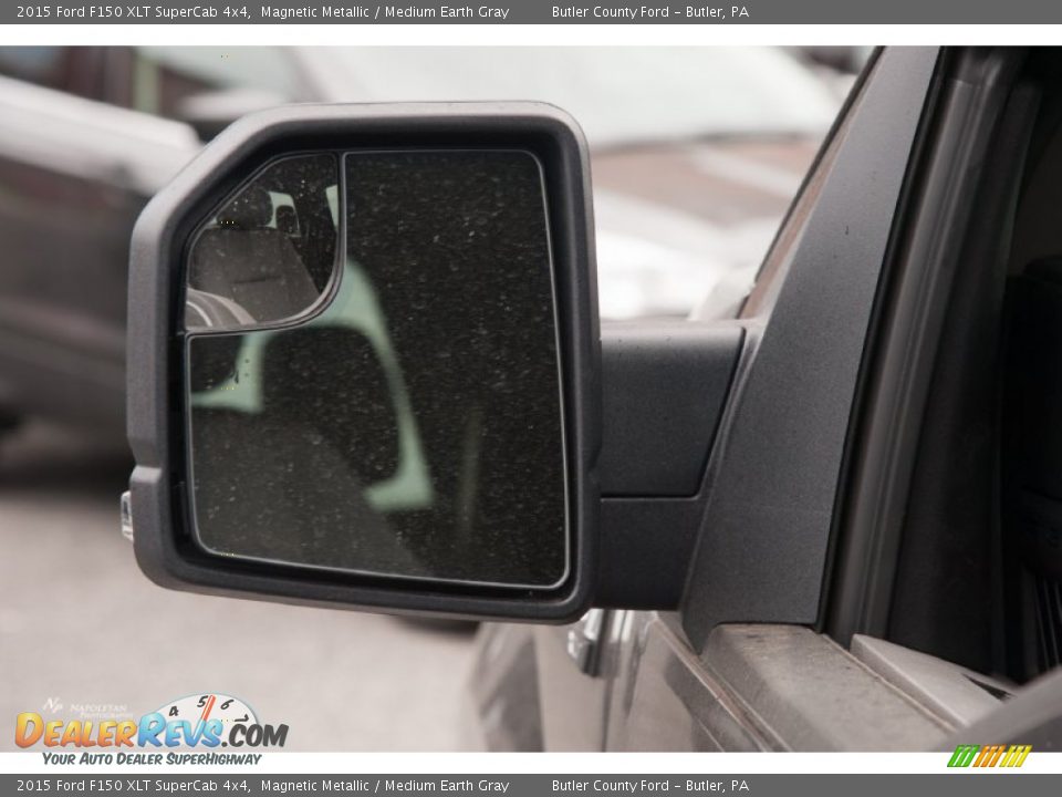 2015 Ford F150 XLT SuperCab 4x4 Magnetic Metallic / Medium Earth Gray Photo #10