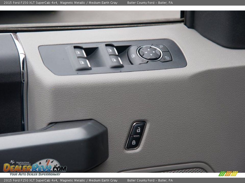 2015 Ford F150 XLT SuperCab 4x4 Magnetic Metallic / Medium Earth Gray Photo #13