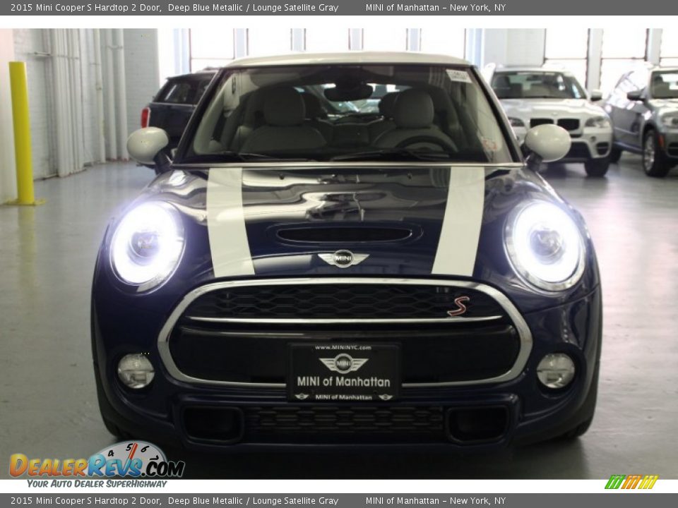 2015 Mini Cooper S Hardtop 2 Door Deep Blue Metallic / Lounge Satellite Gray Photo #2