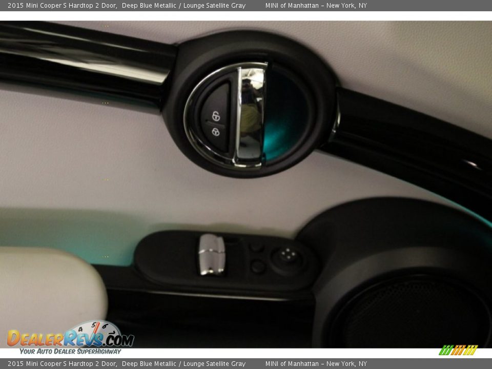 2015 Mini Cooper S Hardtop 2 Door Deep Blue Metallic / Lounge Satellite Gray Photo #7