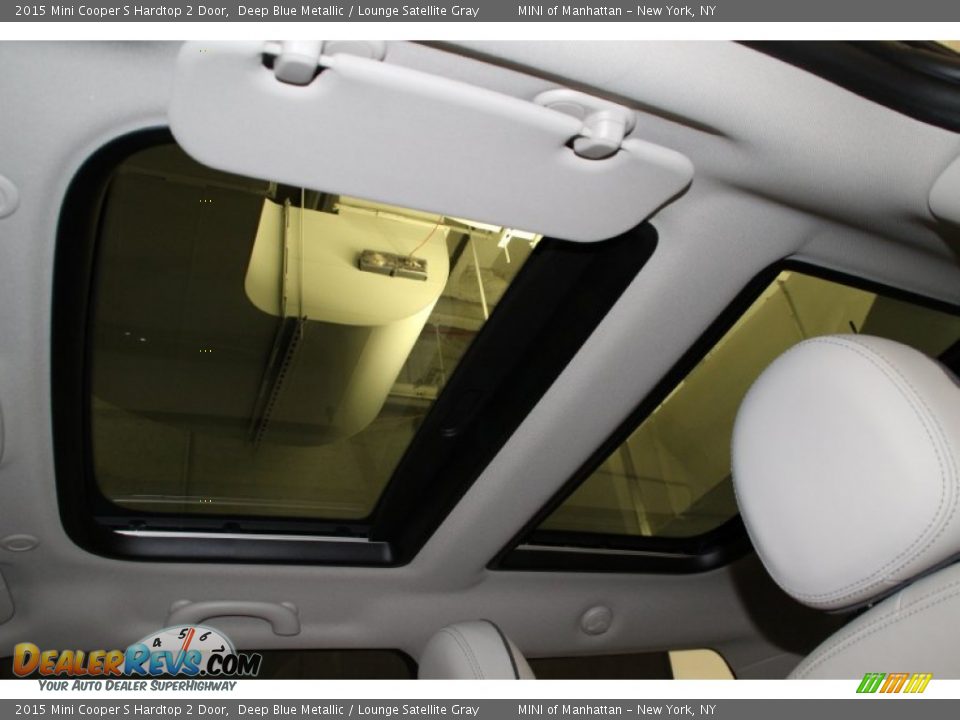 2015 Mini Cooper S Hardtop 2 Door Deep Blue Metallic / Lounge Satellite Gray Photo #9