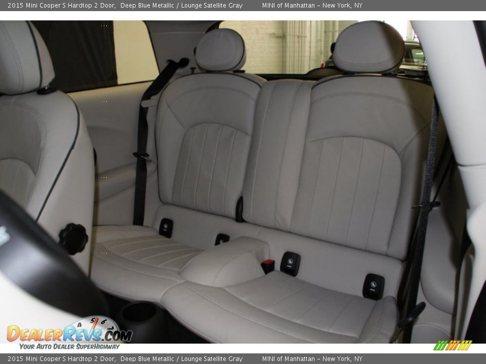 2015 Mini Cooper S Hardtop 2 Door Deep Blue Metallic / Lounge Satellite Gray Photo #11
